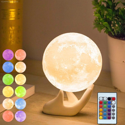 Moon Lamp, 3D Printing Lunar Lamp-YOURPROWELLNESS LLC
